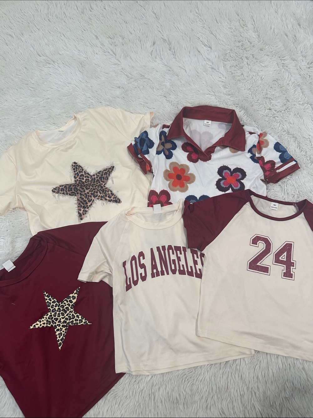 ❤️ NWT Bundle of 5 SHEIN Tees Girls Size 10